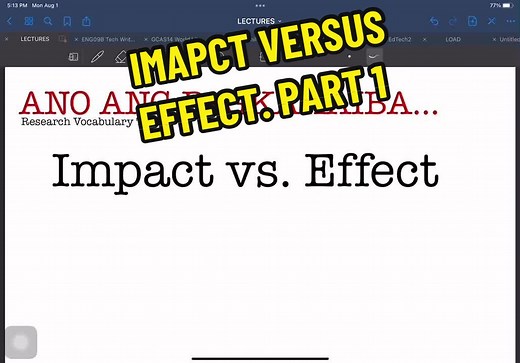 Impact vs Effect in Research: Understanding the Key Differences