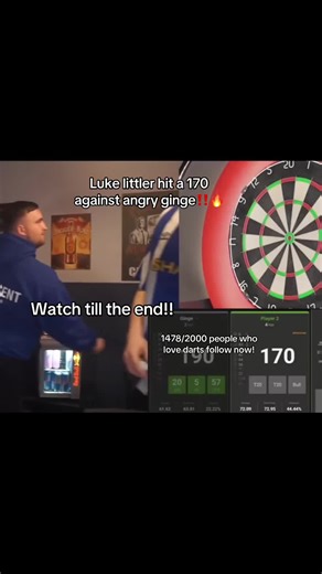 Incredible 170 Finish in Darts by Luke Littler