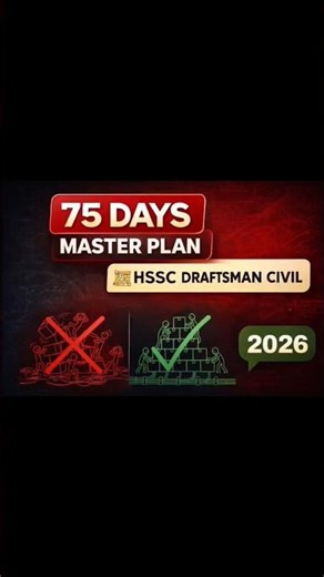 HSSC Draftsman Civil exam date 2026 | 75 Days Plan
