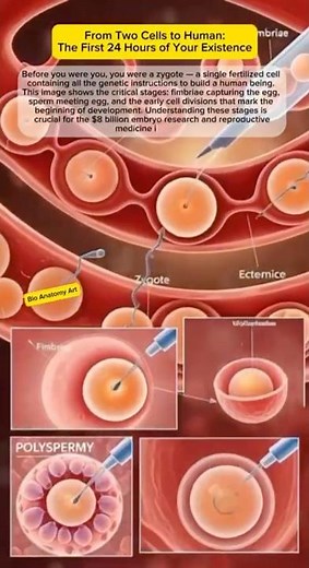 From Two Cells to Human: The First 24 Hours of Your Existence