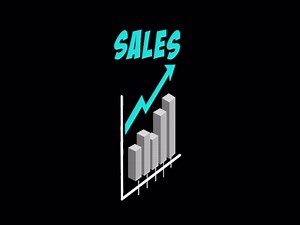 Download business sales graph is on a transparent background for free