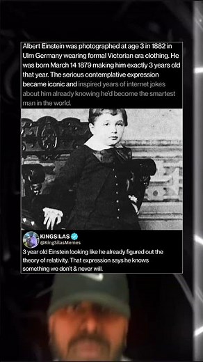 Albert Einstein at Age 3 in 1882 Rare Childhood Portrait