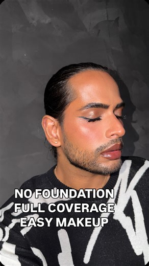 Full Coverage, No Foundation Makeup Routine!! 👍🏽 #fullcoverage #makeup | Aditya Madiraju