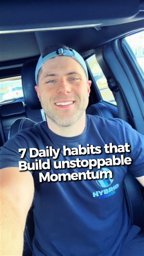Consistency compounds. And helps Stack results. 1️⃣ Drink water early 2️⃣ Walk daily 3️⃣ Protein first meal 4️⃣ Lift 3x weekly 5️⃣ Track workouts 6️⃣ Sleep routine 7️⃣ Weekly reflection Comment “Dialed In” for the momentum blueprint. #fitdadjourney #hybridfitness #fitover30 #dadlife #momentum
