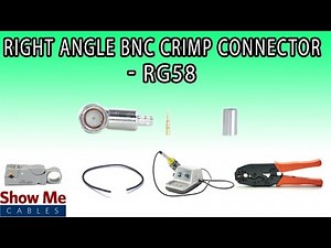Right Angle BNC Male Crimp Connector For RG58 - Perfect For DIY Installs!