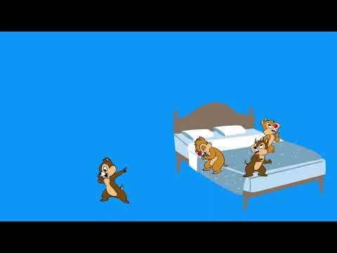Five Little Chip And Dale Jumping On The Bed From Candy Kim Toons Songs
