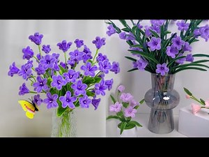 DIY Purple Flower | How to make a flower with chenille stems | easy pipe cleaner crafts step by step