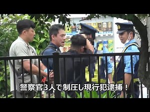 逮捕・検挙の瞬間15連発!!天皇ご一家の警備にあたっていた警察官を殴った男を現行犯逮捕！沖縄県警と警視庁のコラボ緊急走行！応援に駆け付けた機動隊バスが覆面パトカーに衝突！NT1100Pの白バイが速度違