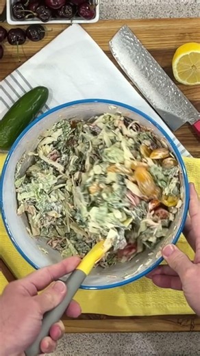 Crispy Bacon Makes This Coleslaw Incredible! #shorts #fyp