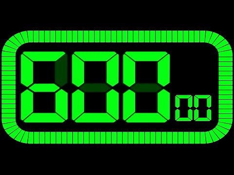 Numbers 600 to 0 Countdown Timer With Alarm | 10 Minute Timer | 600 to 0