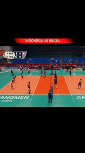 Indonesia vs Brazil Men's U21 World Championship || Highlight Volleyball #volleyballplayer #volleyball #timnasu21 | Sahid Tbs