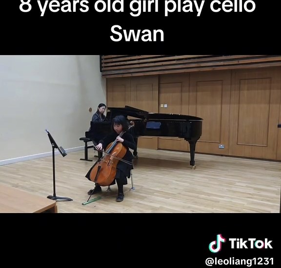 8-Year-Old Girl Plays Cello: Swan Mastery