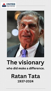 A Man Who Made a Difference: Ratan Tata His legacy is not only in the industries he built but in the countless lives he touched through his vision, kindness, and humility. At United Group of Institutions, we honour his journey of transforming ideas into reality and his relentless dedication to making the world a better place. Rest in peace, Ratan Tata. Your difference will be remembered forever. #UnitedGroupofInstitutions #United #UGI #RatanTata #ManWhoMadeADifference #UGITribute #Inspiration #L