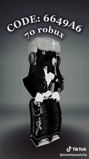 80 Robux Girl Outfit Ideas: Black Edition