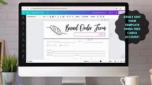 Sourdough Order Form, Bread Bakery Order Sheet, Printable Template, Sourdough Business, Home Baker, Cottage Law; Editable Digital Download - Etsy