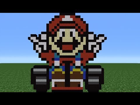 Minecraft Tutorial: How To Make Mario (Mario Kart)