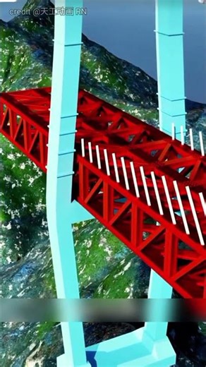 This bridge is almost 1KM above the river #shorts
