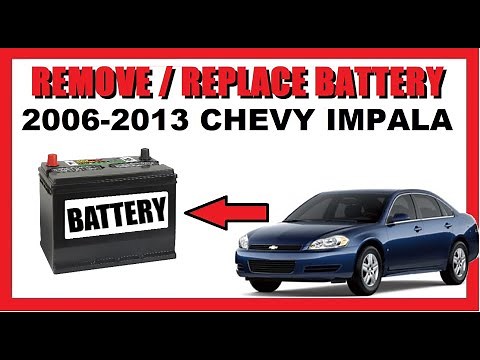 How to Remove / Replace BATTERY from Chevy Impala | EASY | 2006 - 2013 LT, 2014 - 2016 LT Limited