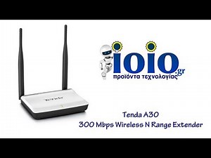 Tenda A30 Wireless N300 Range Extender (HD) Greek Review 2013 (GR)