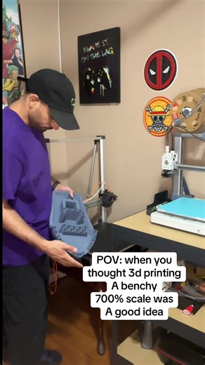 This is painful 😣 #3dprints #3dprinter #3d #fyp #funny | 3D Prints