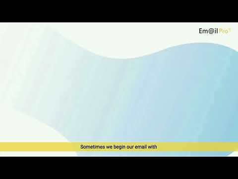 How to Start a Professional Email | Best Opening Lines for Work Emails (With examples)