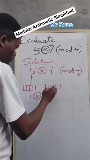 Modular Arithmetic Simplified: 5x7 (modulo 4) #mrbuzo #youtubeshorts #maths #goviral