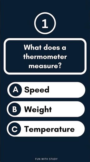 What does a thermometer measure? #shorts #gk #gkquiz #generalknowledge