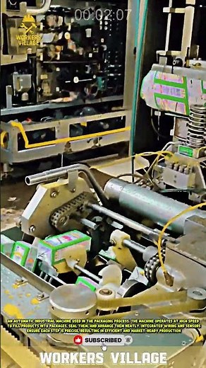 **Automatic Machine for Product Packaging Process** #workersvillage #machine #constructioninnovation