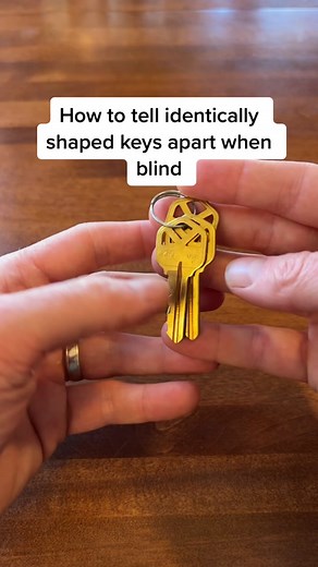 Tactile Keys #instructorfortheblind #blind #tactile #keys #tools #awareness