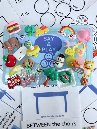 Task Box With Mini Objects | Language Learning Task Box for Speech Therapy & Early Learning - Etsy UK