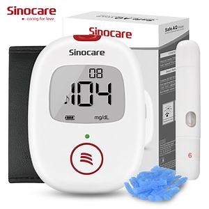 [Hot Item] Sinocare Digital Intelligent Blood Glucose Meter Household Blood Sugar Testing Equipment / CE Diabetes Glucometer