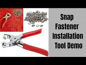 How to Fix Snap Buttons like a Pro with Biouu Plier Kit | Install an eyelets on fabrics
