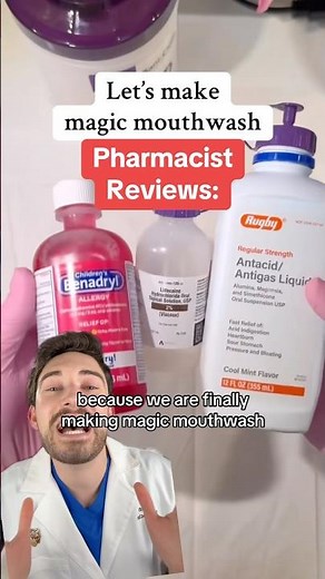 Pharmacist reacts to Magic Mouthwash being made 👨‍⚕️💊 | What it’s used for & why it’s prescribed