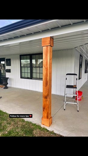 Weekend DIY Project: Christmas Porch Decor with Wooden Posts