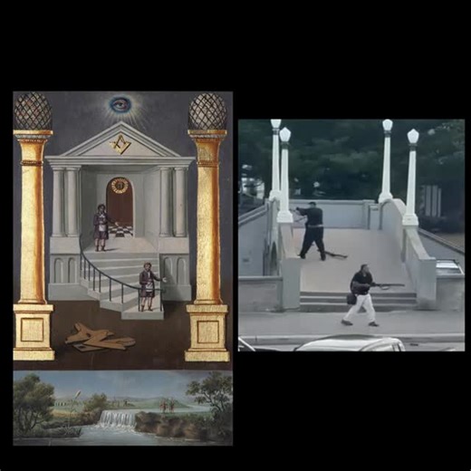 Lets Catch Up on Instagram: "SHARE NOW! A little bit of Freemasonry 2nd degree tracing board ritual here wouldn’t you say? 🧐🤔😳 The first picture is the “2” “Gun Men” associated with the Bondi Beach “shooting.” Freemasonry is also associated with “Noachides” and “Noahide” Laws. (Jewish Laws of the Torah) 📖 (see info in comments) ⬇️ See both “Noahide” and “Noachide” in the words “bONDI bEACH” 😳 The coordinates for Bondi Beach 👉 33.8915° S, 151.2767° E See 613 in the coordinates. 👉613 Mitzvo