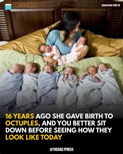 Now 16 years old — take a look at how the world’s first surviving octuplets and their mom look today 👀👇 | Grace Symphony