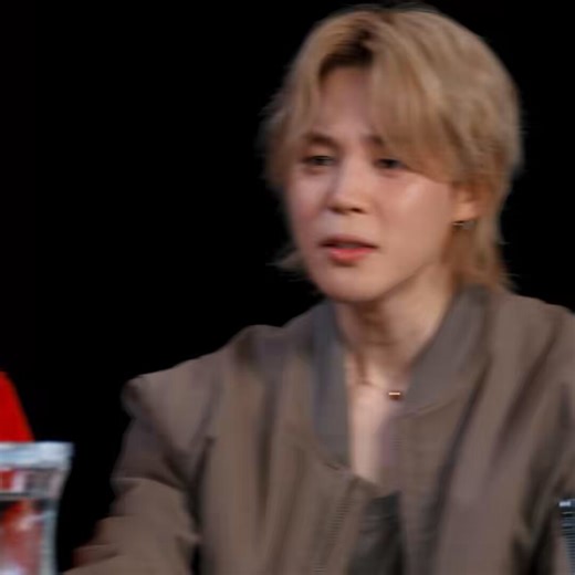 jimin's reaction when they asked him to do a pose after having spicy wings 😭😭