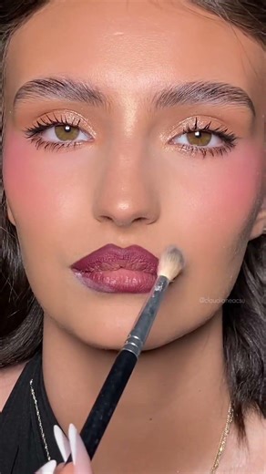 Red glazed lips makeup tutorial #makeup