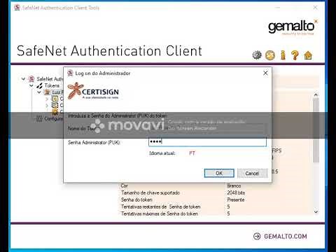 CERTIFICADO DIGITAL - DESBLOQUEIO SENHA PIN MODELO SAFENET.