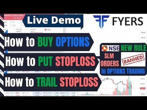 How to put StopLoss Order in Fyers | How to put Stop loss limit order in fyers web trading platform