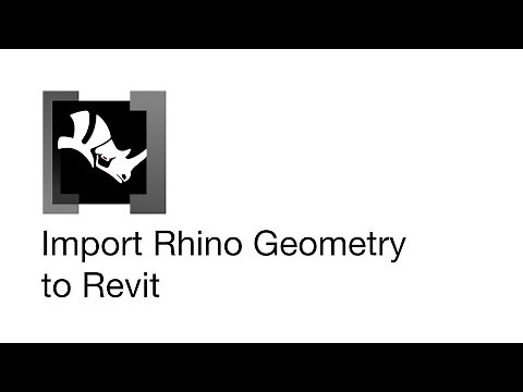 Importing Rhino Geometry into Revit