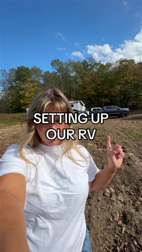 Setting up our RV after a 2 day road trip!🤩 If you’re new here, hi my name is Tori! I live and travel full time in a camper with my blue collar man for his job on the pipelines! Follow along for camper tips, lifestyle vlogs, and all things blue collar!🫶🏽 #rvliving #lifeontheroad #bluecollarwife #sahw #boondocking