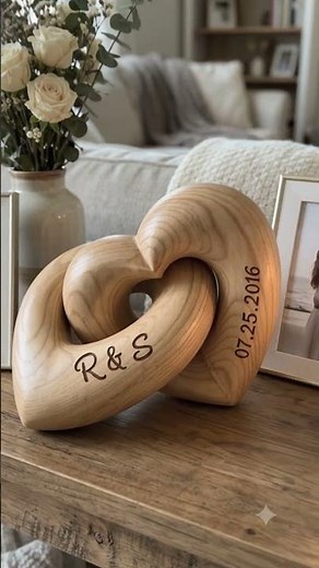 Custom Heart Sculpture - Wedding Gift - Our Love Story, Beautifully Connected TKN-EIHS-MQ7000 V1.1