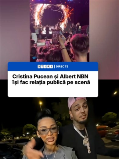 Cristina Pucean și Albert NBN și-au asumat public relația și apar tot mai des împreună la evenimente. Dansatoarea nu doar că asistă la concerte, ci a urcat pe scenă la unul dintre show-uri, iar cuplul a fost văzut recent la o cină cu sora și nepotul lui Albert, gest interpretat ca o confirmare a seriozității legăturii.