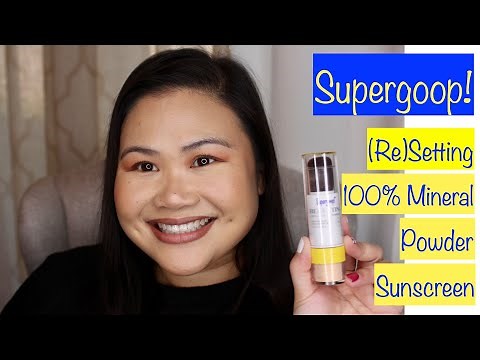 Supergoop (Re)Setting 100% Mineral Powder SPF 35 | Wear Test | Over 35