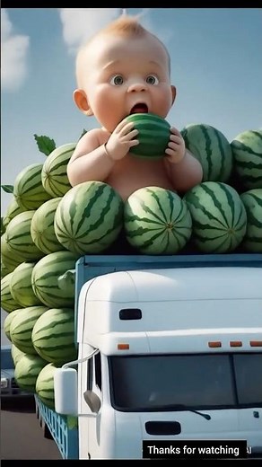 “Jab bacha tractor se city todne laga 😱🍉 | Funny Animated Story for Kids”