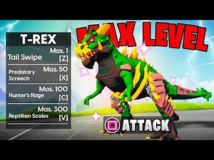 Upgrading To MAX LEVEL T-REX in BLOX FRUITS! (roblox)