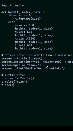 NEW SNOWFALL DESIGN IN PYTHON BEGGINERS #coding #programming #chatgpt #ai #grok