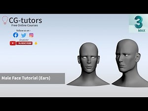 How to Model Face in 3ds max | Modeling the ears