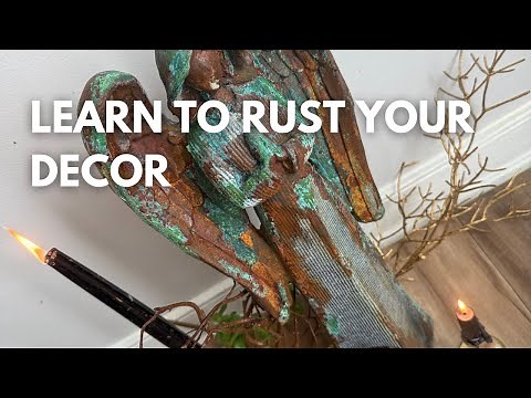 How To Paint Anything To Look Like Old Stone & REAL Rust 👀